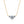 Three Stone Moissanite Heart Necklace