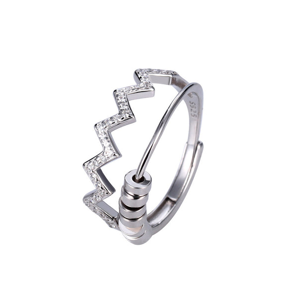 Heartbeat Anxiety Fidget Spinner Ring