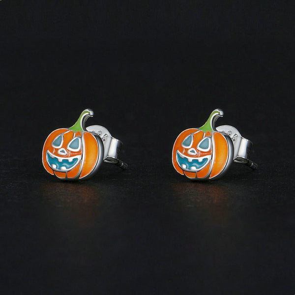 Halloween Pumpkin Stud Earrings