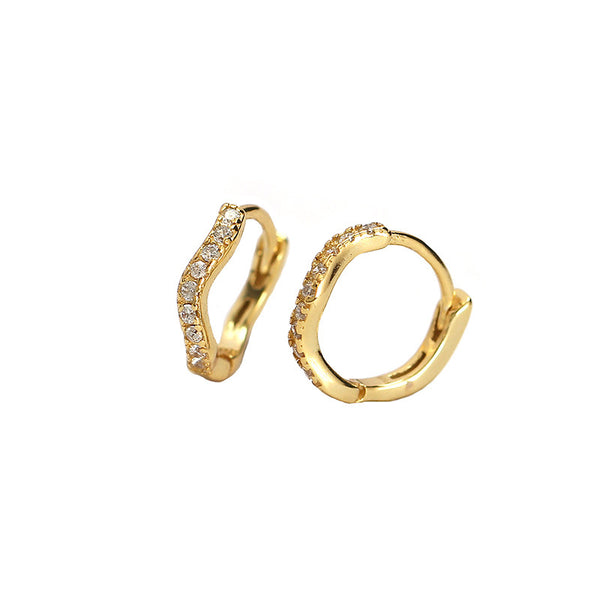 Wave Stackable Hoop Earrings