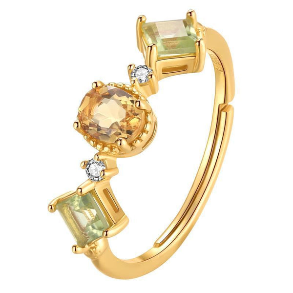 Gold Vintage Topaz Stacking Ring