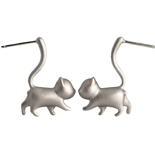 Cute Cat Stud Earrings