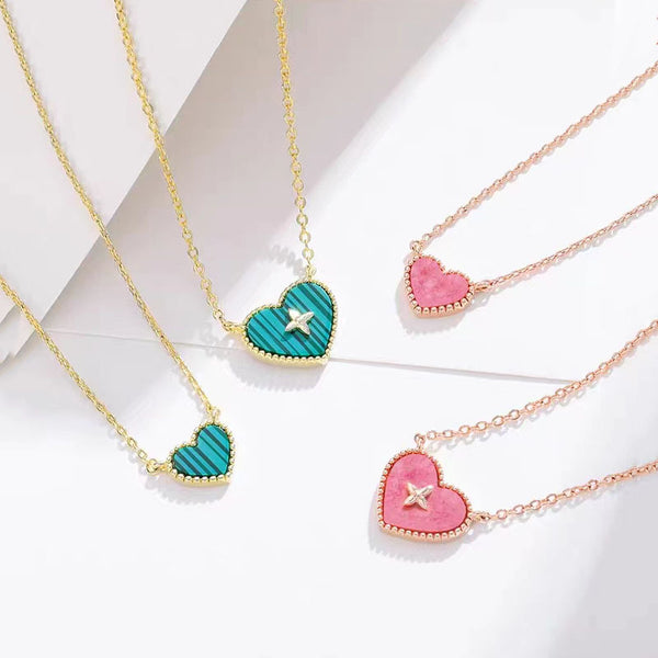 Stackable Heart Pendant Necklace