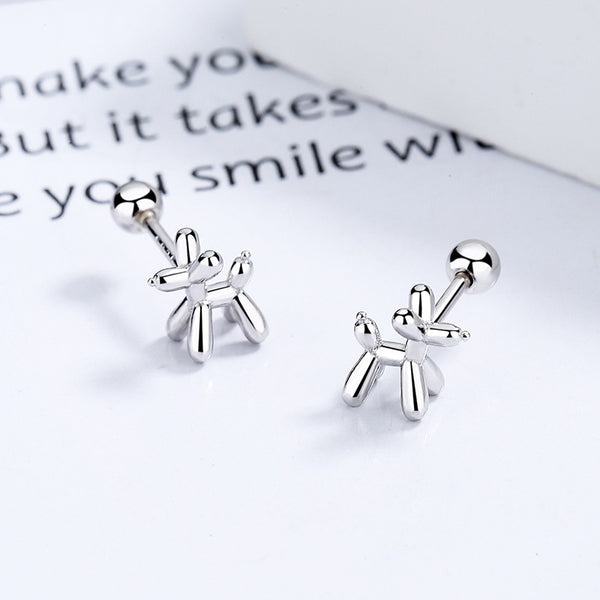 Balloon Dog Stud Earrings