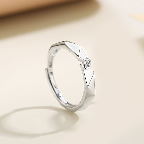 Rhombus Couple Matching Ring