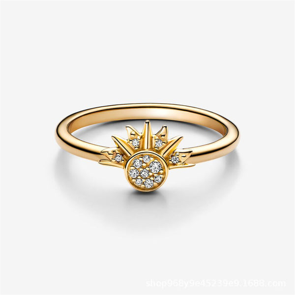 Dainty Sun Moon Star Ring