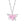 Pink Heart Pendant Necklace