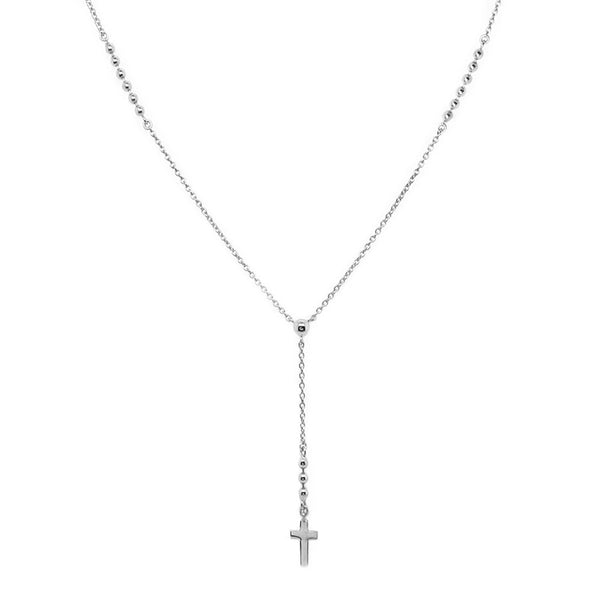 Dainty Cross Drop Y Necklace