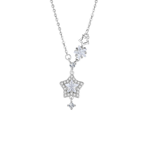 Silver Star Pendant Necklace