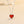 Red Agate Heart Pendant Necklace