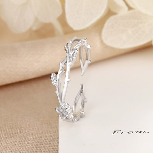 Delicate Twig Stacking Wedding Ring