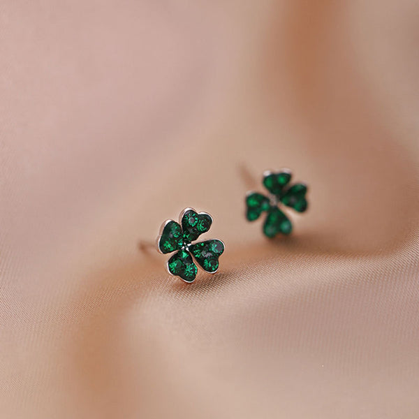 Four Leaf Clover Stud Earrings