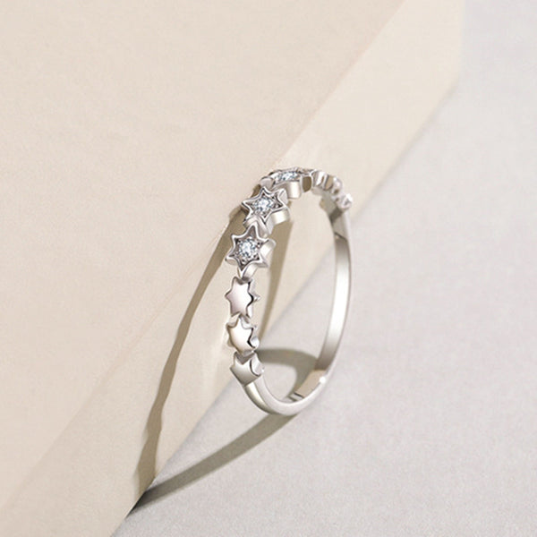 Dainty Star Of David Stacking Band Ring