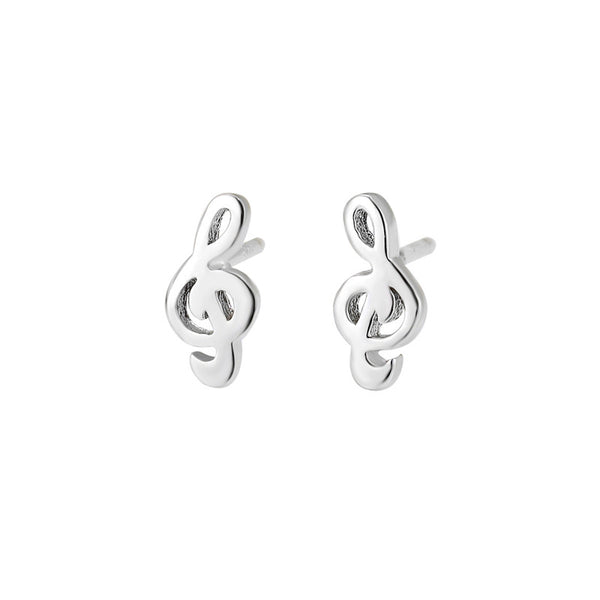 Cute Musical Note Stud Earrings