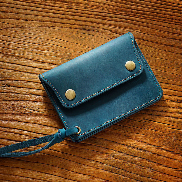 Vintage Leather Card Holder Coin Wallet