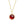 Natural Garnet Charm Necklace