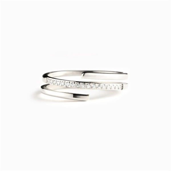 Three Row Stacking Band Ring