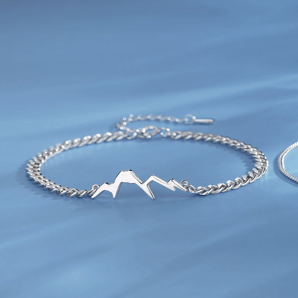 Mountain Ocean Matching Couple Bracelet