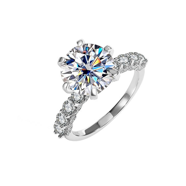 Six-Prong Moissanite Wedding Ring