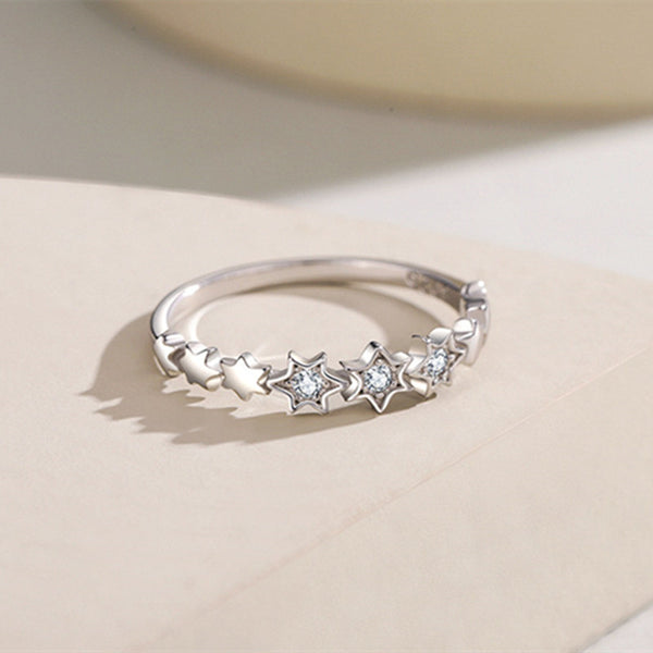 Dainty Star Of David Stacking Band Ring