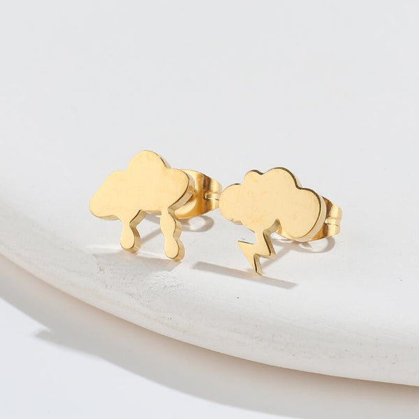 Weather Cloud Stud Earrings