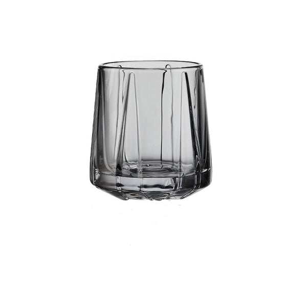 Color Striped Hexagonal Drinking Glass