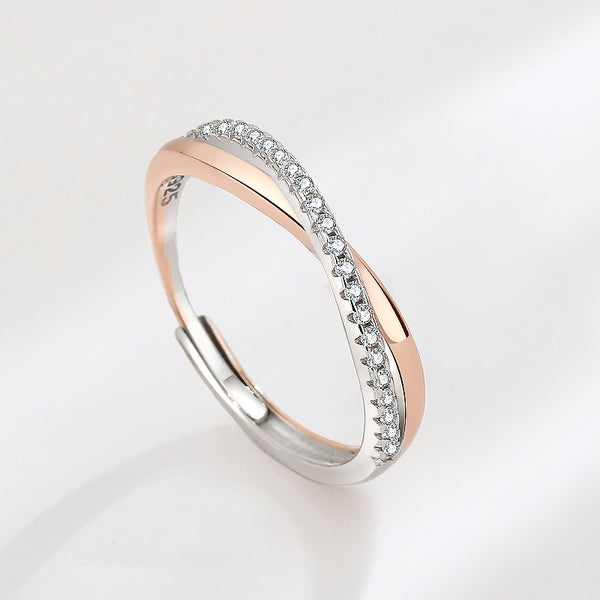 Infinity Mobius Couple Ring