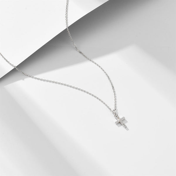 Dainty Cross Charm Pendant Necklace