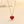 Red Agate Heart Pendant Necklace