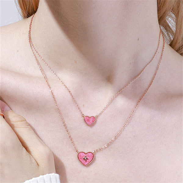 Stackable Heart Pendant Necklace