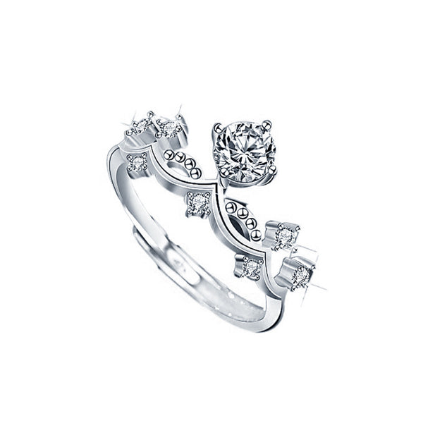 Moissanite Knight Princess Couple Ring