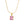 Square Crystal Pendant Necklace