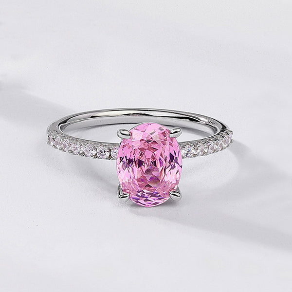 Oval Rose Cut Gem Ring