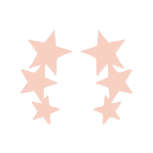 Triple Star Stud Earrings