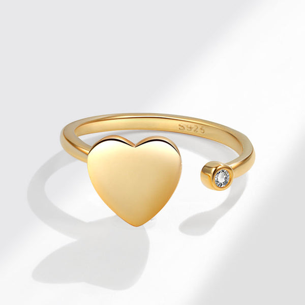 Heart Anxiety Fidget Spinner Ring