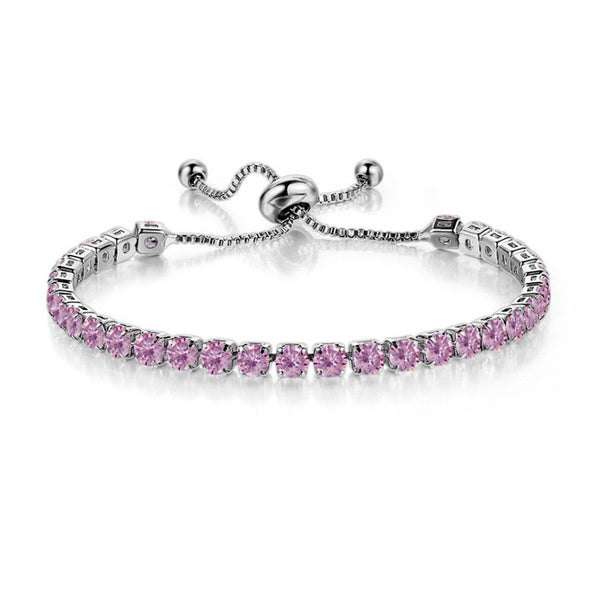 Birthstone Wedding Tennis Bracelet