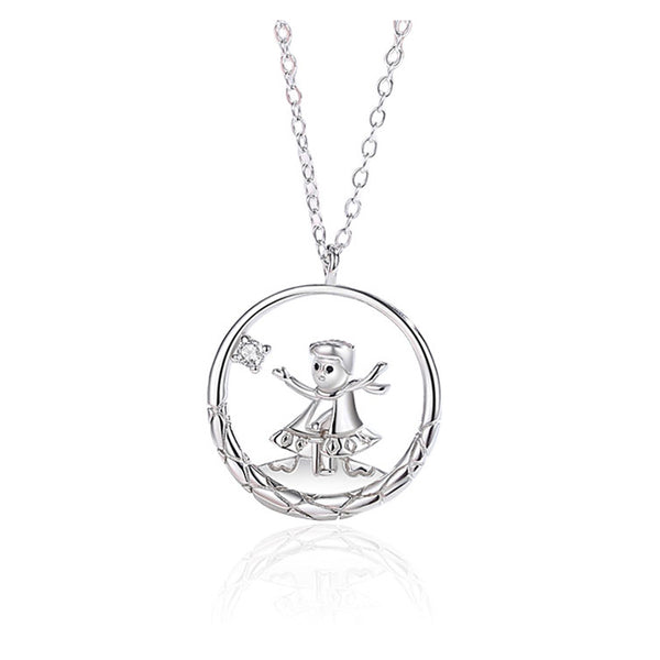 Little Prince Fox Couple Matching Necklace