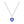 Blue Evil Eye Heart Necklace