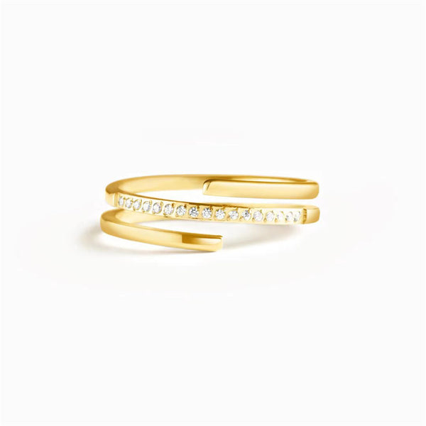 Three Row Stacking Band Ring