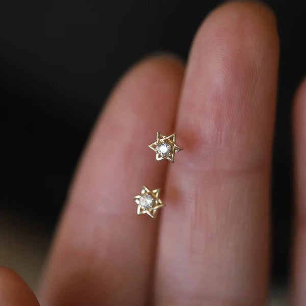 Star of David Stud Earrings