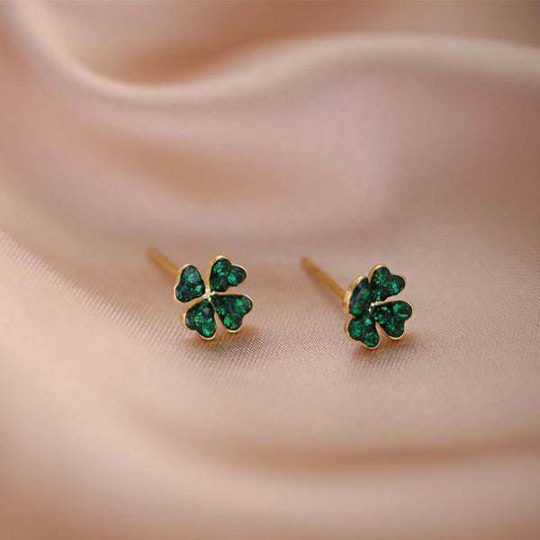 Four Leaf Clover Stud Earrings