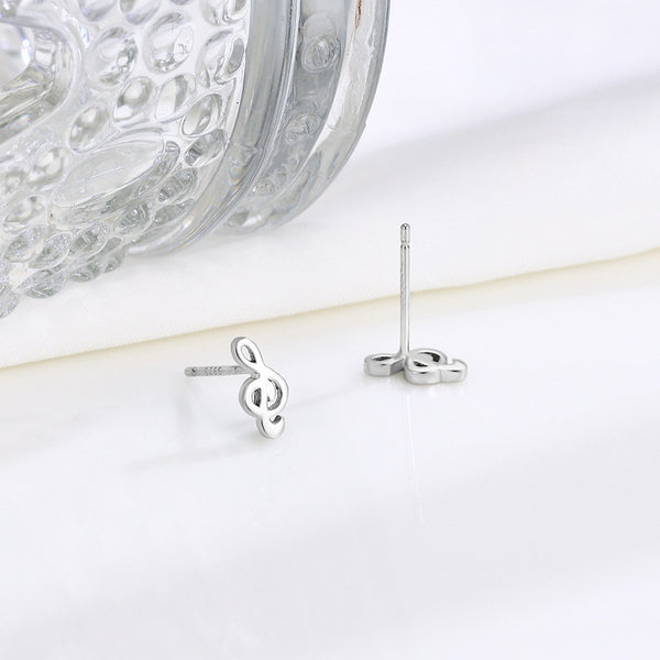 Cute Musical Note Stud Earrings