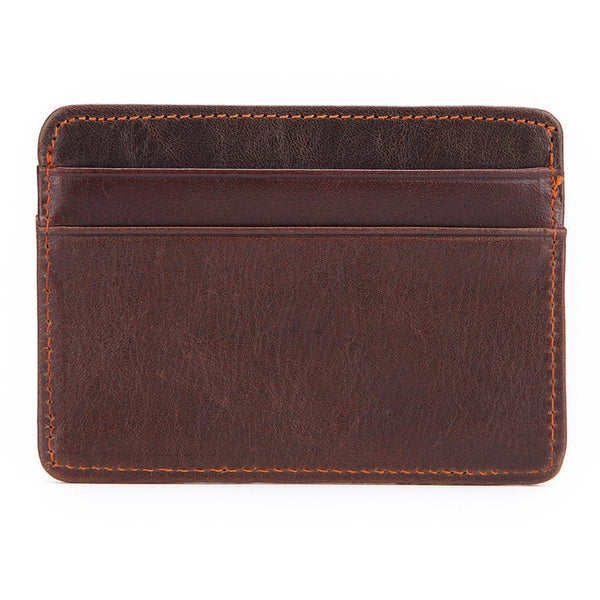 Leather Credit Card Holder Wallet