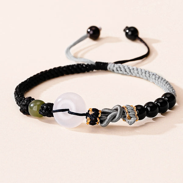 Braided Agate Jade Couple Bracelet