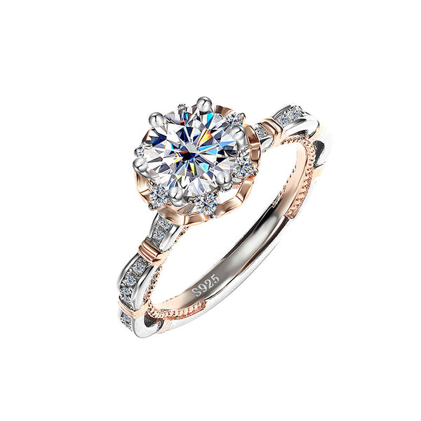 Six-Prong Moissanite Engagement Ring