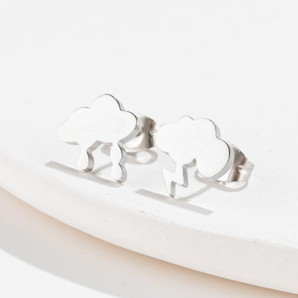 Weather Cloud Stud Earrings