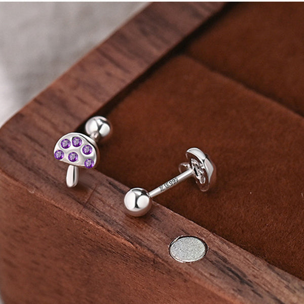 Cute Mushroom Stud Earrings