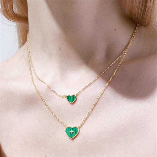 Stackable Heart Pendant Necklace