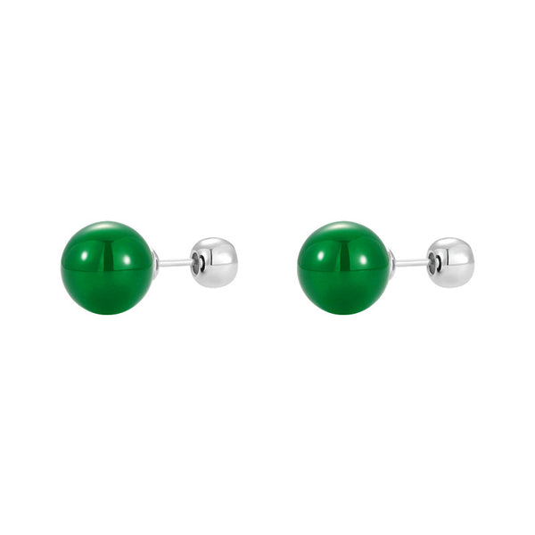 Round Ball Stud Earrings