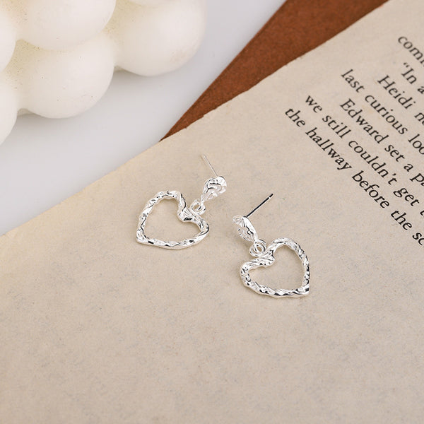 Irregular Heart Stud Earrings